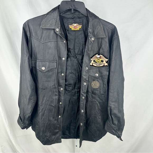 Harley-Davidson Other - Harley Davidson Men’s Leather Ride with the wind Jacket Size M